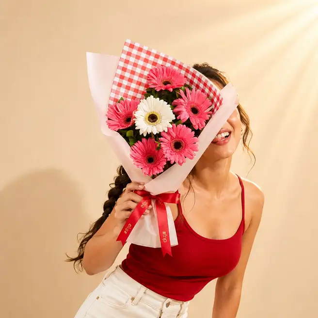 Fresh flower bouquet for gifting in Valasaravakkam