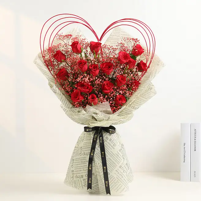 Valentine's Day flower bouquet in Chennai