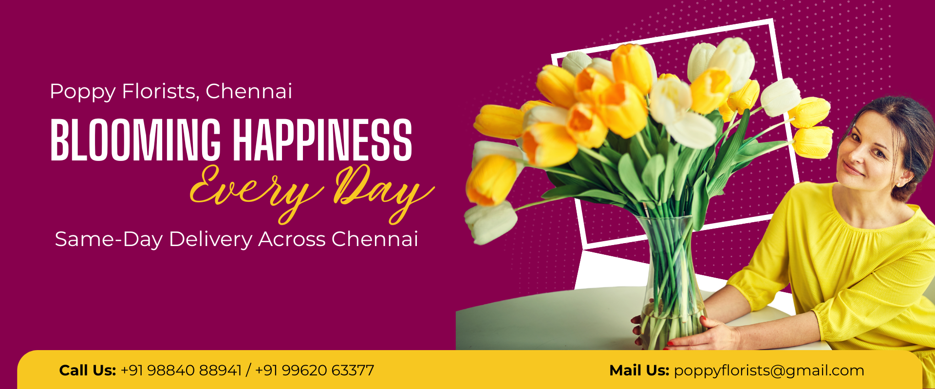 Beautiful floral arrangements in Chennai