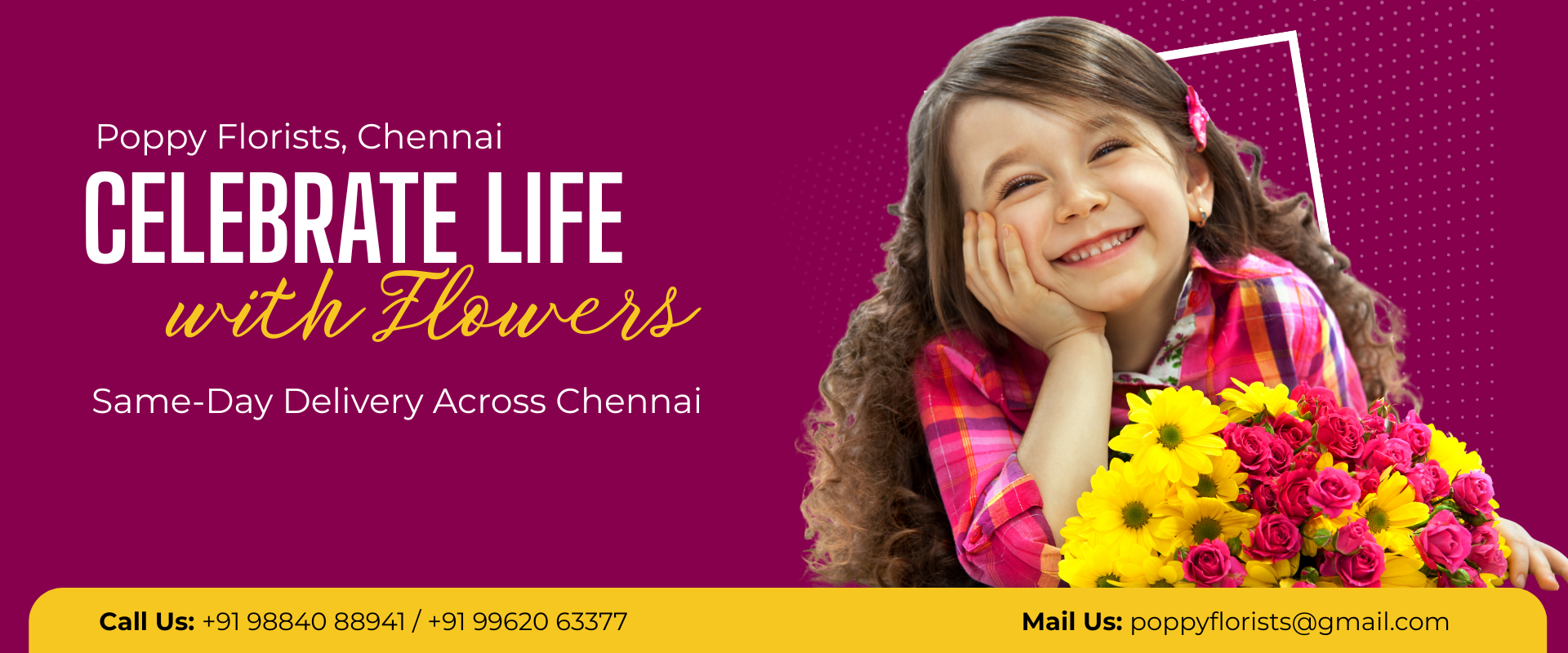 Fresh flower bouquets in Chennai