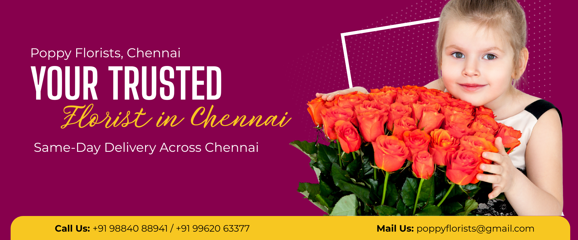 Premium flowers and bouquets in Chennai