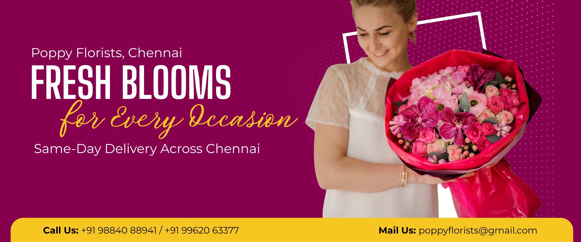 Poppy Florists flower delivery in Chennai